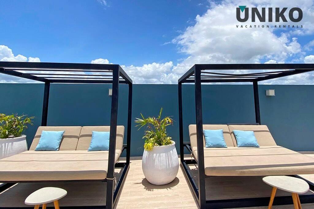 1 Block To The Beach 2Br 6Pax Rooftop Pool King Bed プレヤデルカーメン エクステリア 写真